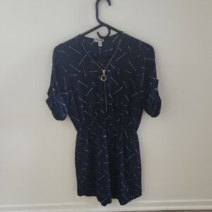 J For Justify Arrow Navy Blue Dress